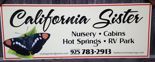 California Sister nursery sign