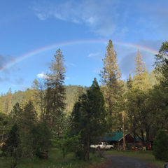 Somewhere under the rainbow at Feather River Hot Springs